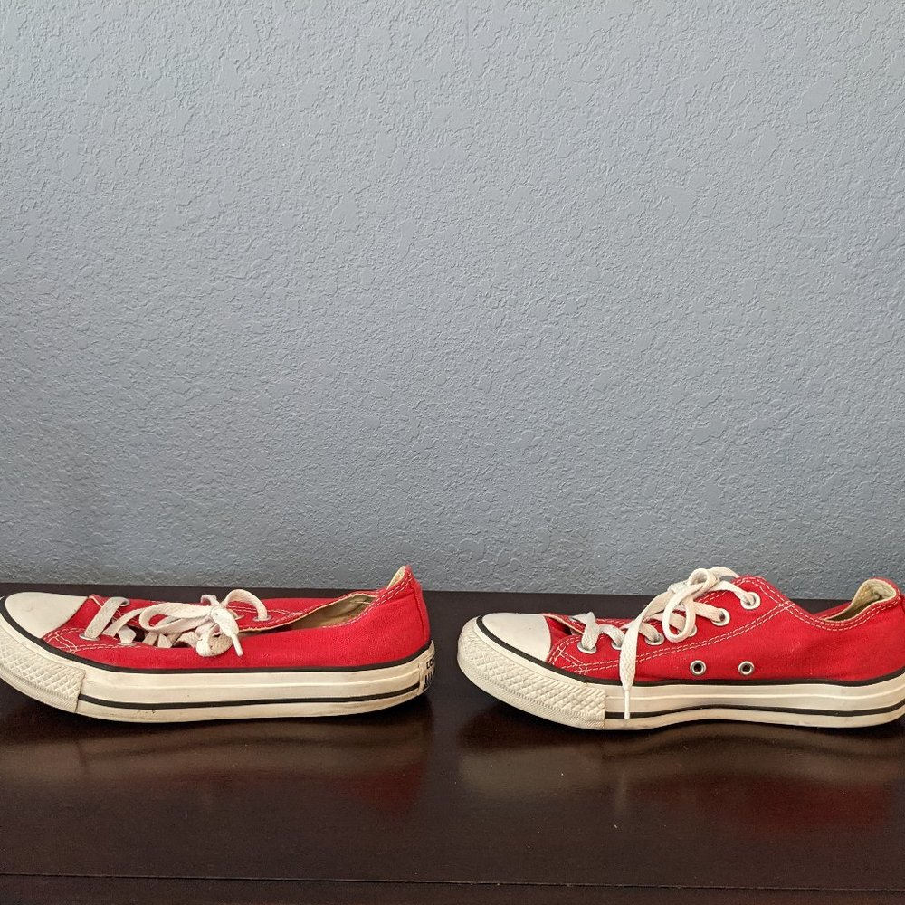 Converse Red Low Top Sneakers